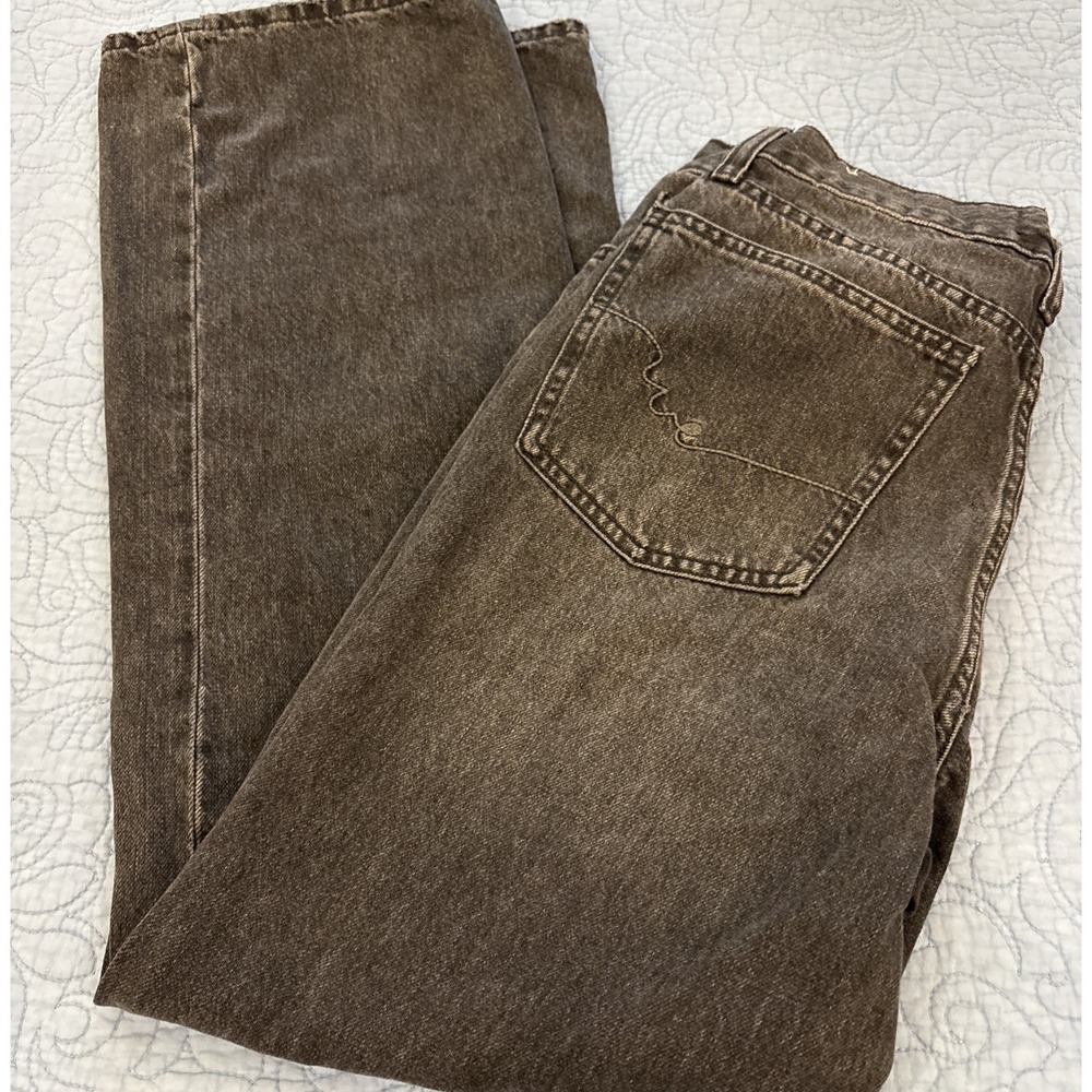 Free People We The Free Sz 30 Holly Bootcut High Waisted Button Fly Jeans Black